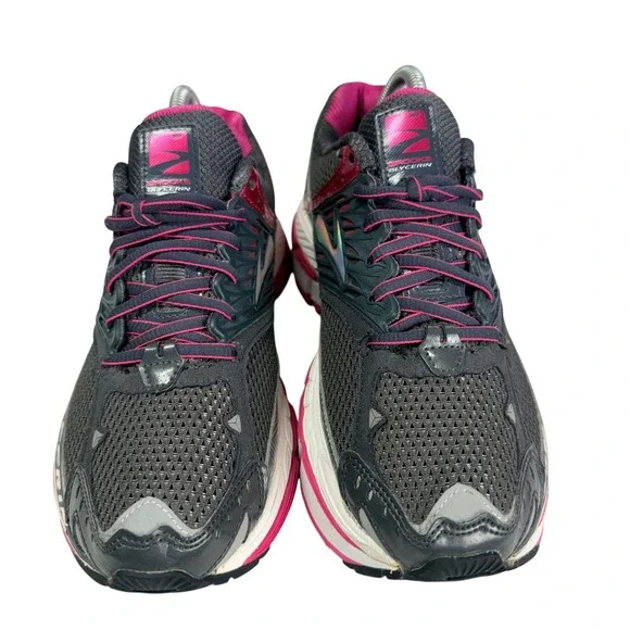 Brooks Glycerin 10 Womens 9.5 Running Sneakers Gray Pink Athletic Shoes - Picture 6 of 11